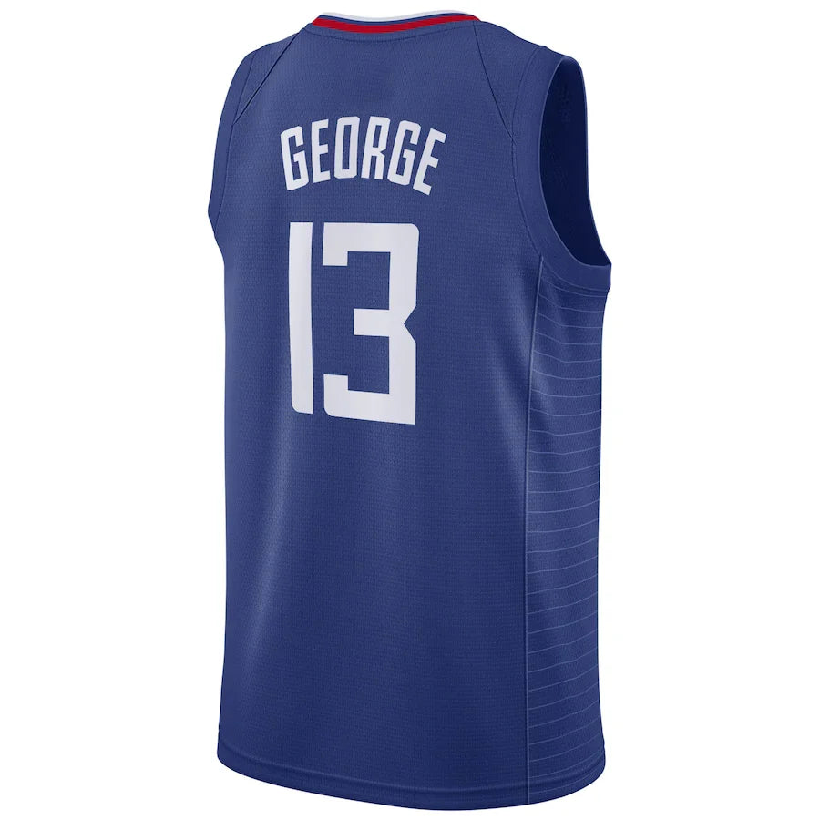 LA.Clippers #13 Paul George 2019-20 Swingman Jersey Icon Edition Royal Stitched American Basketball Jersey - Main View