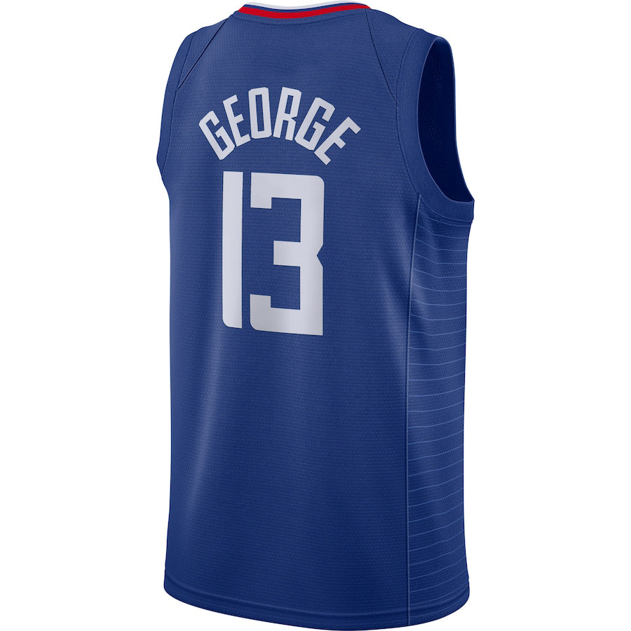 LA.Clippers #13 Paul George 2020-21 Swingman Jersey Icon Edition Royal Stitched American Basketball Jersey - Main View