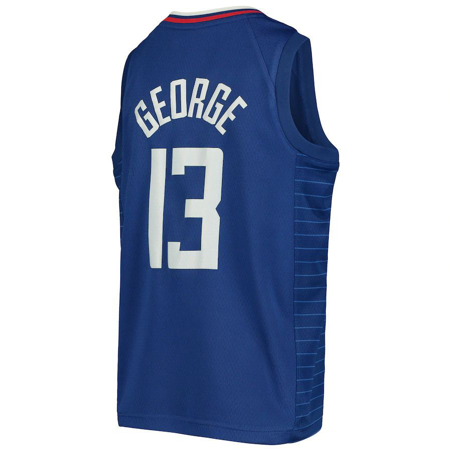 LA.Clippers #13 Paul George Swingman Jersey Icon Edition Royal Stitched American Basketball Jersey - Main View