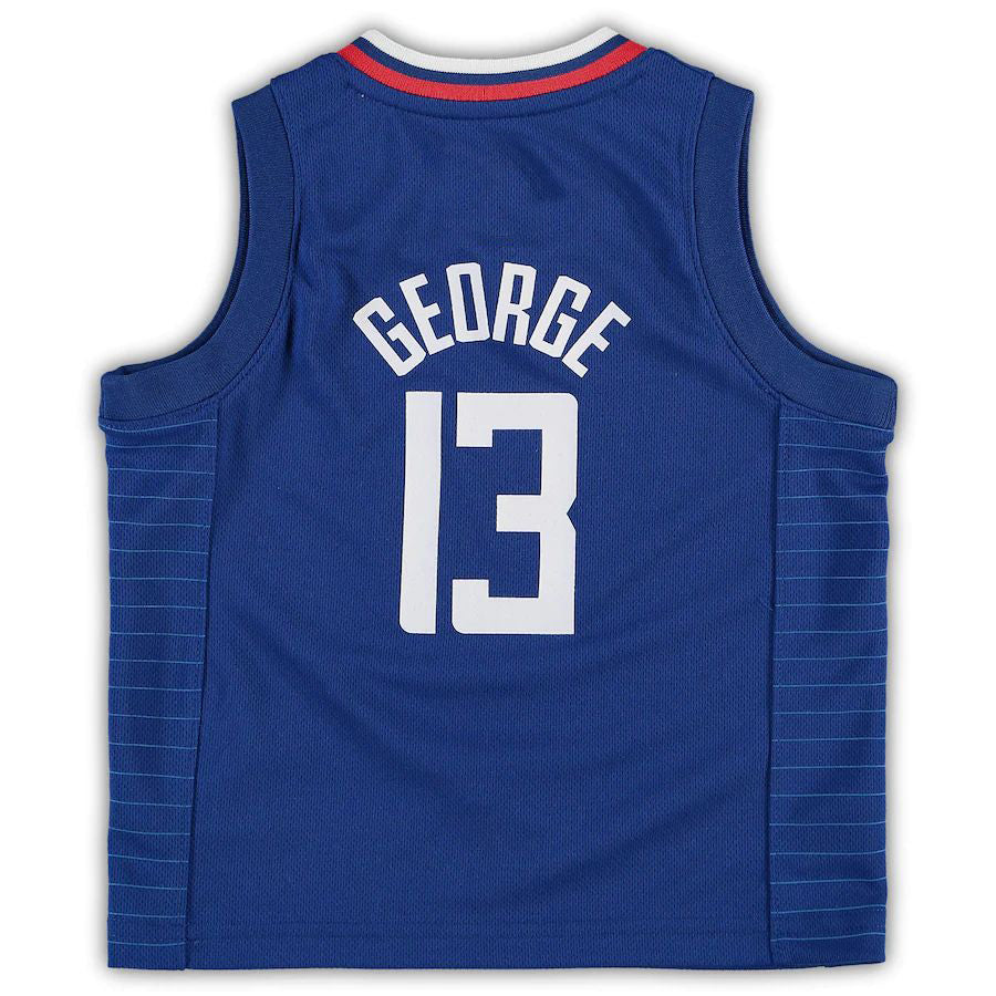 LA.Clippers #13 Paul George Toddler 2020-21 Replica Jersey Icon Edition Royal Stitched American Basketball Jersey - Main View