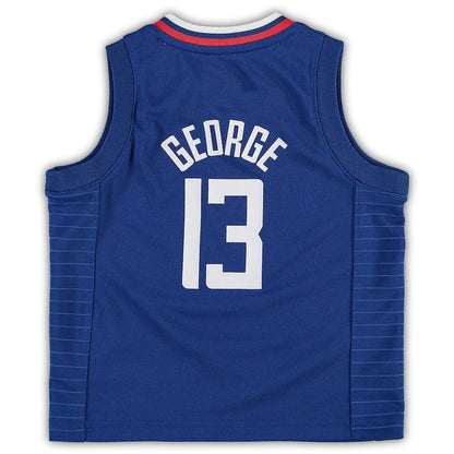 LA.Clippers #13 Paul George Toddler 2020-21 Replica Jersey Icon Edition Royal Stitched American Basketball Jersey - Main View