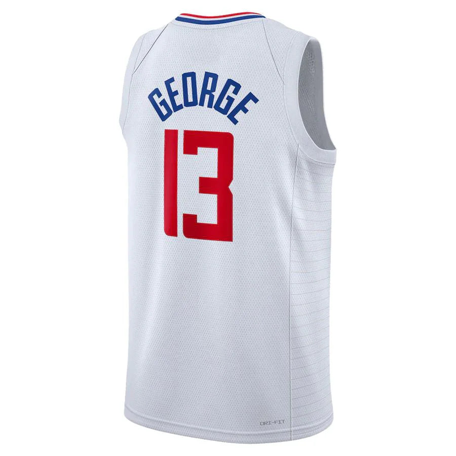 LA.Clippers #13 Paul George Unisex 2022-23 Swingman Jersey Association Edition White Stitched American Basketball Jersey - Main View