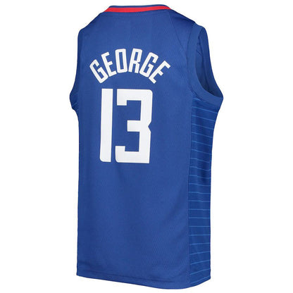 LA.Clippers #13 Paul George 2021-22 Diamond Swingman Jersey Icon Edition Royal Stitched American Basketball Jersey - Main View