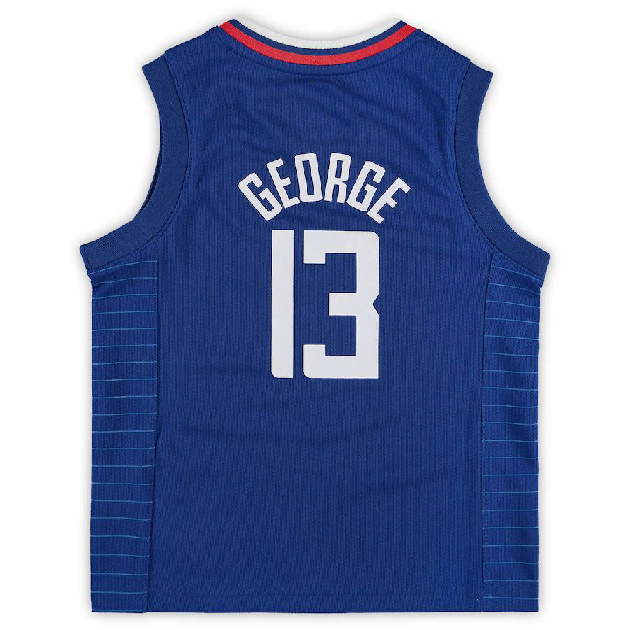 LA.Clippers #13 Paul George Preschool 2020-21 Fast Break Replica Jersey  Icon Edition Royal Stitched American Basketball Jersey - Main View