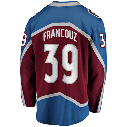 C.Avalanche #39 Pavel Francouz Fanatics Branded Breakaway Player Jersey Burgundy Stitched American Hockey Jerseys - Main View