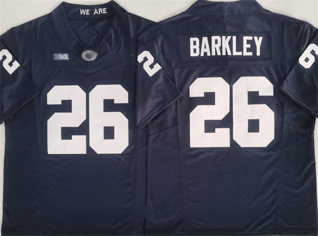 P.State Nittany Lions #26 Saquon Barkley Navy 2024 F.U.S.E. Stitched College Jerseys - Main View