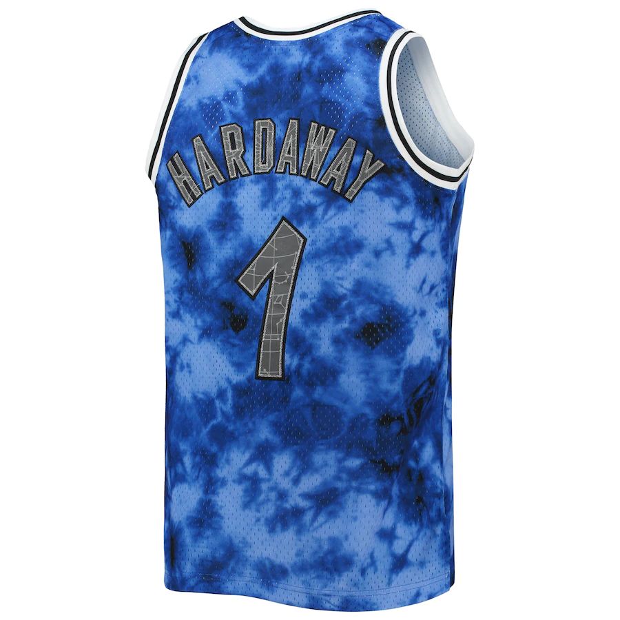 O.Magic #1 Penny Hardaway Mitchell & Ness 1994-95 Galaxy Swingman Jersey Blue Stitched American Basketball Jersey - Main View