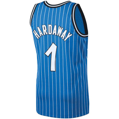 O.Magic #1 Penny Hardaway Mitchell & Ness Big & Tall Hardwood Classics Jersey Blue Stitched American Basketball Jersey - Main View