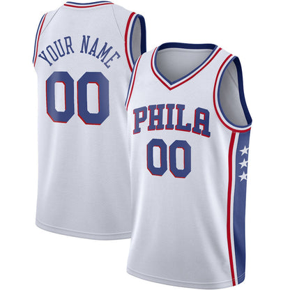Custom PH.76ers 2020-21 Swingman Jersey White Association Edition Stitched Basketball Jersey - Main View
