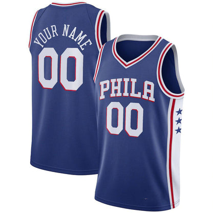 Custom PH.76ers Swingman Jersey Icon Edition Royal Stitched Basketball Jersey - Main View