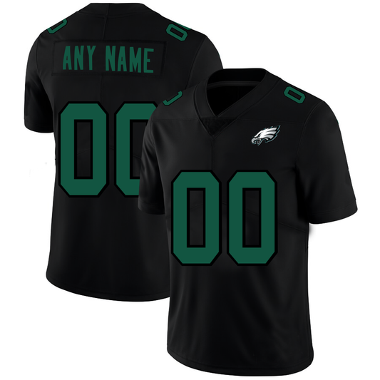 Custom P.Eagles Football Jerseys Black American Stitched Name And Number Size S to 6XL Christmas Birthday Gift - Main View