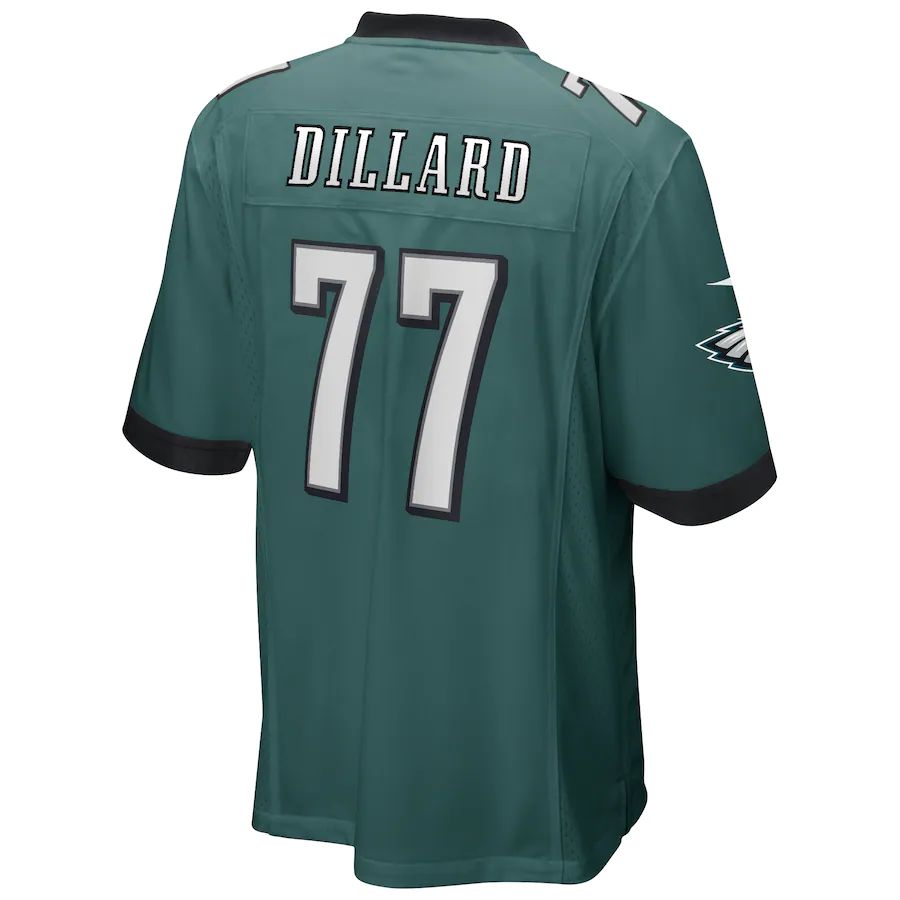 P.Eagles #77 Andre Dillard Midnight Green Game Player Jersey Stitched American Football Jerseys - Main View