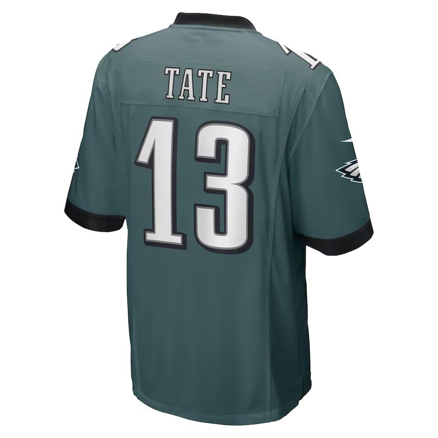 P.Eagles #13 Auden Tate Midnight Green Game Player Jersey Stitched American Football Jerseys - Main View