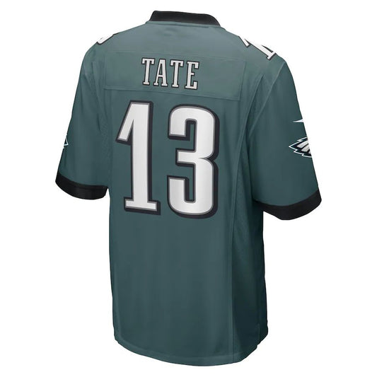 P.Eagles #13 Auden Tate Midnight Green Game Player Jersey Stitched American Football Jerseys - Main View