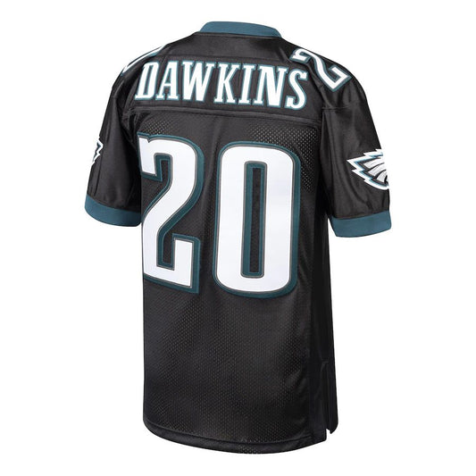 P.Eagles #20 Brian Dawkins Mitchell & Ness Black 2003 Authentic Throwback Retired Player Jersey Stitched American Football Jerseys - Main View