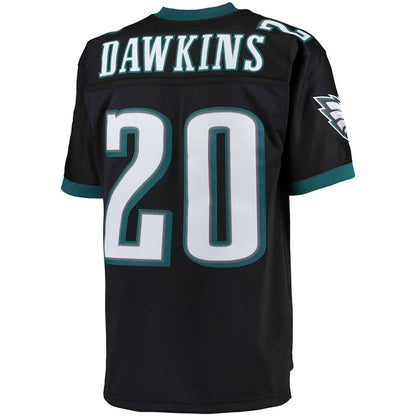 P.Eagles #20 Brian Dawkins Mitchell & Ness Black Big & Tall 2004 Retired Player Replica Jersey Stitched American Football Jerseys - Main View