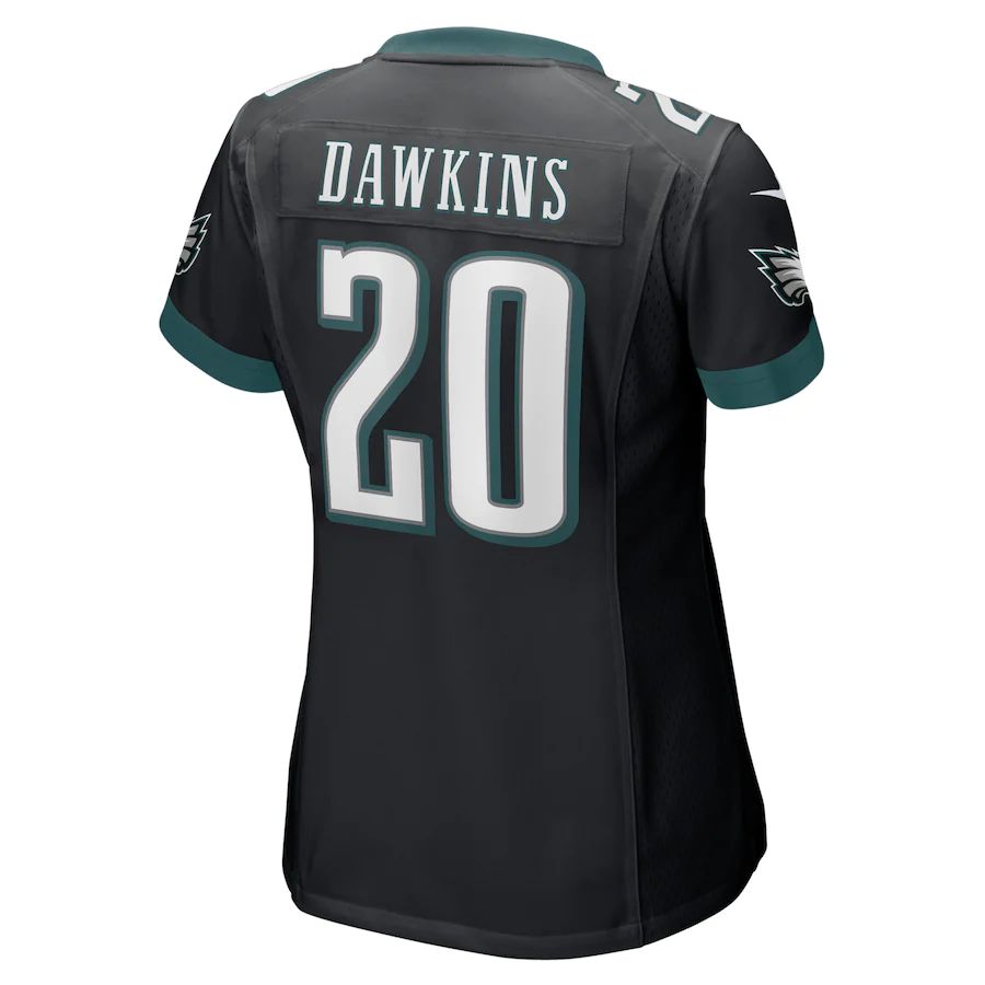 P.Eagles #20 Brian Dawkins Black Retired Player Jersey Stitched American Football Jerseys - Main View