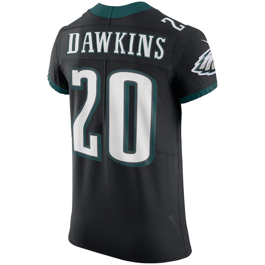 P.Eagles #20 Brian Dawkins Black Vapor Elite Retired Player Jersey Stitched American Football Jerseys - Main View