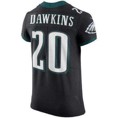 P.Eagles #20 Brian Dawkins Black Vapor Elite Retired Player Jersey Stitched American Football Jerseys - Main View