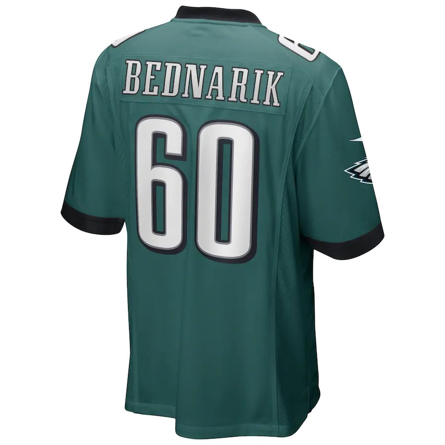 P.Eagles #60 Chuck Bednarik Midnight Green Game Retired Player Jersey Stitched American Football Jerseys - Main View