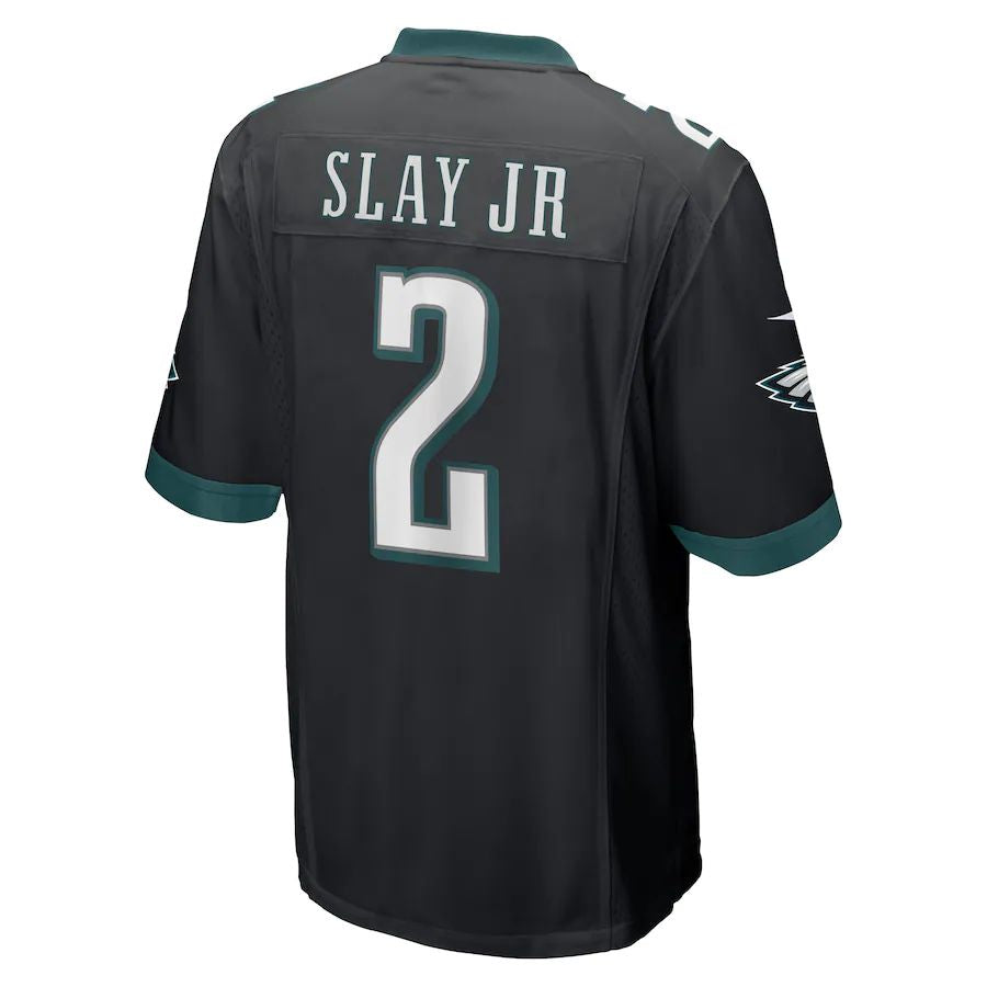 P.Eagles #2 Darius Slay Jr. Black Alternate Game Player Jersey Stitched American Football Jerseys - Main View