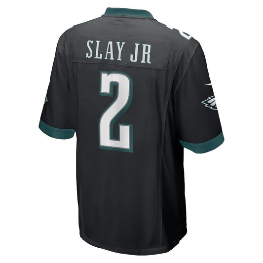 P.Eagles #2 Darius Slay Jr. Black Alternate Game Player Jersey Stitched American Football Jerseys - Main View