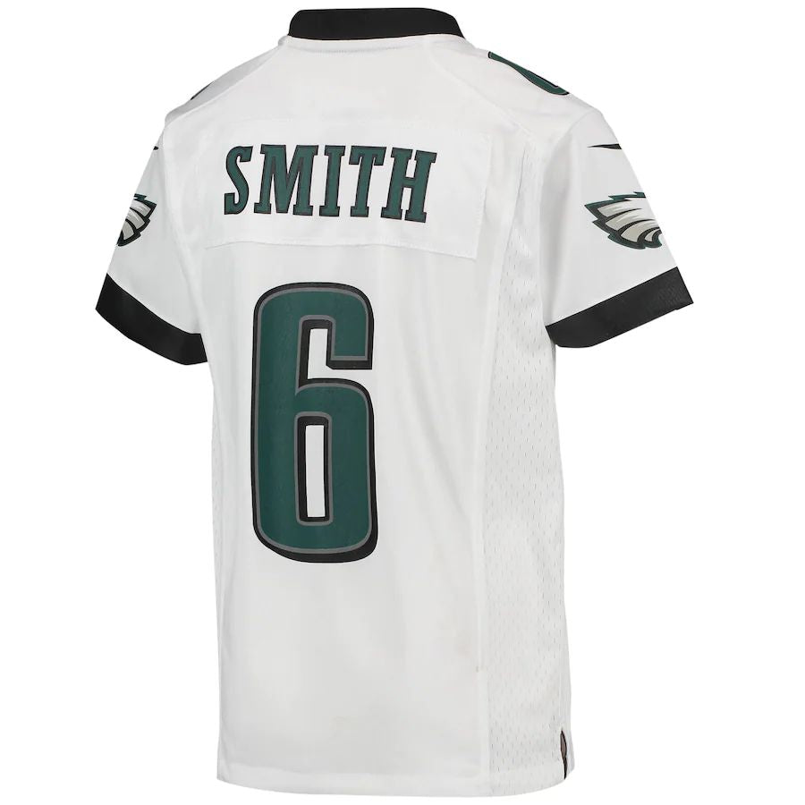 P.Eagles #6 DeVonta Smith White Game Jersey Stitched American Football Jerseys - Main View