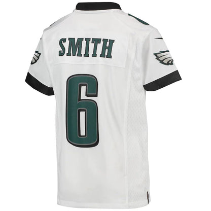 P.Eagles #6 DeVonta Smith White Game Jersey Stitched American Football Jerseys - Main View