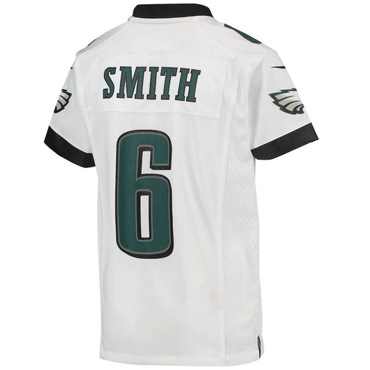 P.Eagles #6 DeVonta Smith White Game Jersey Stitched American Football Jerseys - Main View