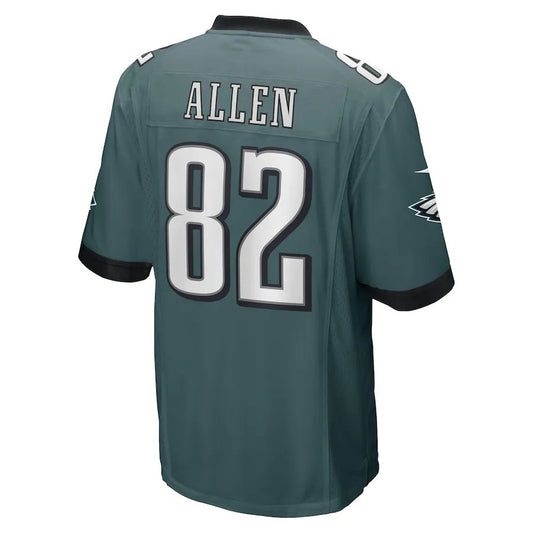 P.Eagles #82 Devon Allen Midnight Green Game Player Jersey Stitched American Football Jerseys - Main View