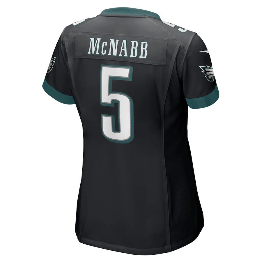 P.Eagles #5 Donovan McNabb Black Retired Player Jersey Stitched American Football Jerseys - Main View