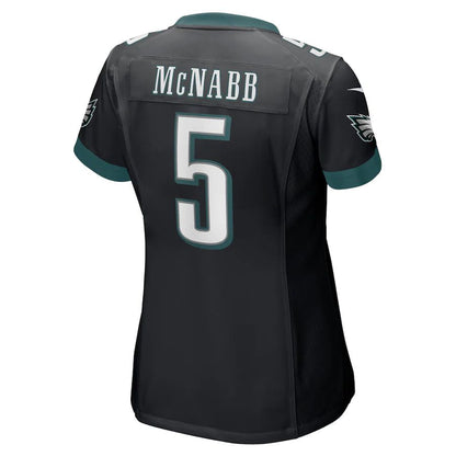 P.Eagles #5 Donovan McNabb Black Retired Player Jersey Stitched American Football Jerseys - Main View