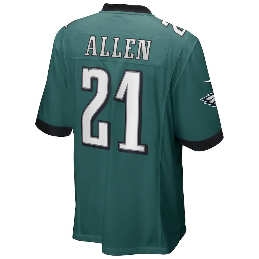 P.Eagles #21 Eric Allen Midnight Green Game Retired Player Jersey Stitched American Football Jerseys - Main View
