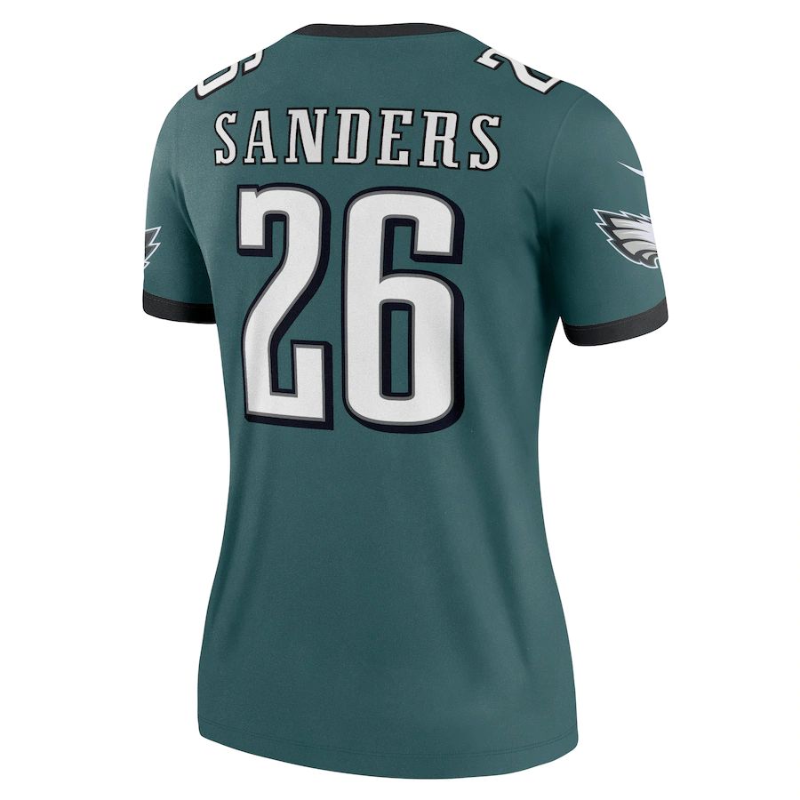 P.Eagles #26 Miles Sanders Midnight Green Legend Jersey Stitched American Football Jerseys - Main View