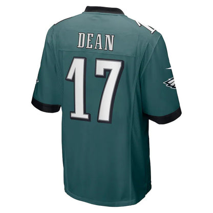P.Eagles #17 Nakobe Dean Green 2022 Draft Pick Player Game Jersey Stitched American Football Jerseys - Main View