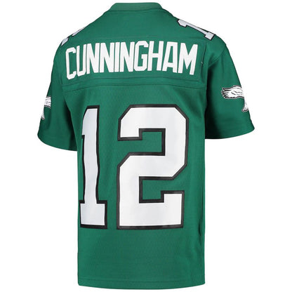 P.Eagles #12 Randall Cunningham Mitchell & Ness Kelly Green Retired Player Legacy Jersey Stitched American Football Jerseys - Main View