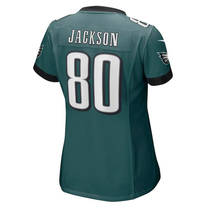 P.Eagles #80 Tyree Jackson Midnight Green Game Jersey Stitched American Football Jerseys - Main View