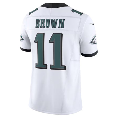 P.Eagles #11 A.J. Brown Vapor F.U.S.E. Limited Jersey - White American Football Jersey - Main View