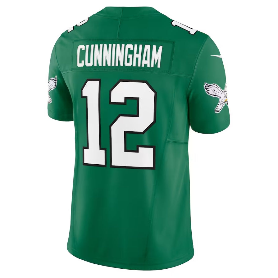 P.Eagles #12 Randall Cunningham Alternate Vapor F.U.S.E. Limited Jersey - Kelly Green American Football Jerseys - Main View