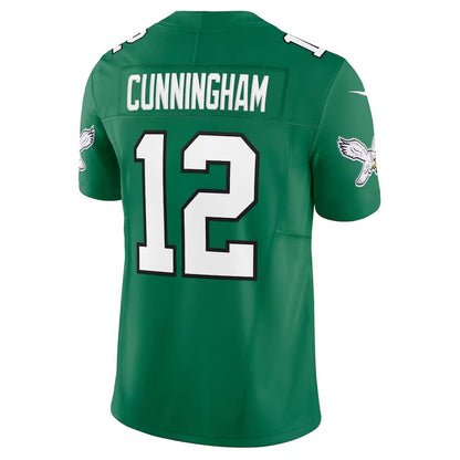 P.Eagles #12 Randall Cunningham Alternate Vapor F.U.S.E. Limited Jersey - Kelly Green American Football Jerseys - Main View