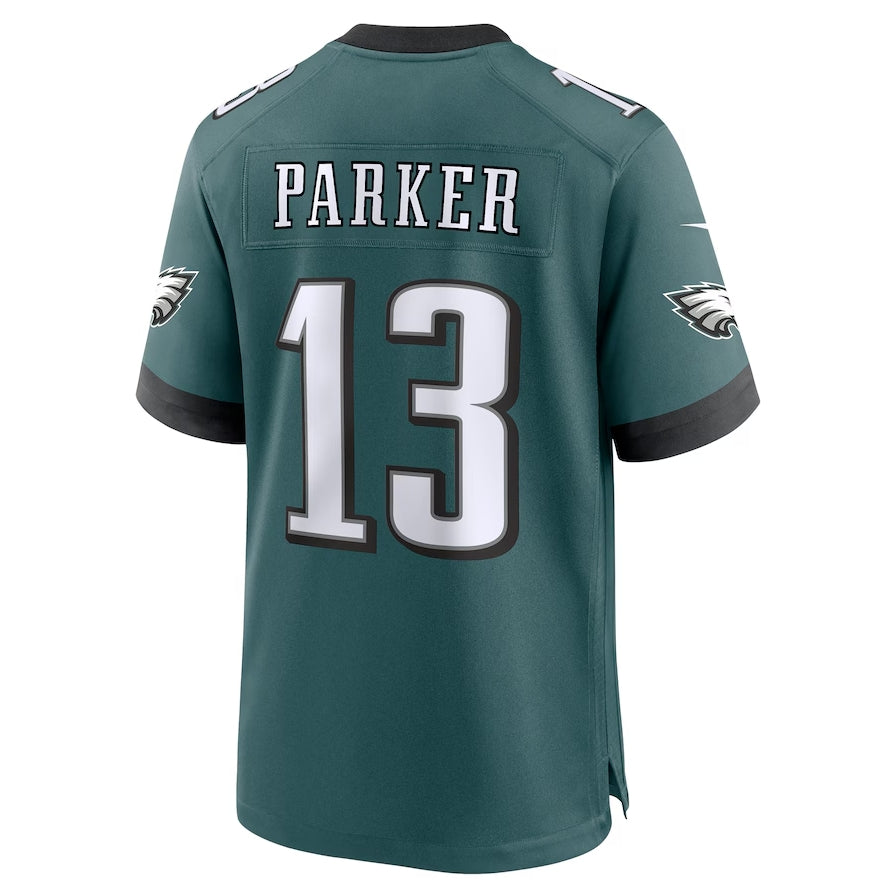 P.Eagles #13 DeVante Parker Game Jersey - Midnight Green American Football Jerseys - Main View