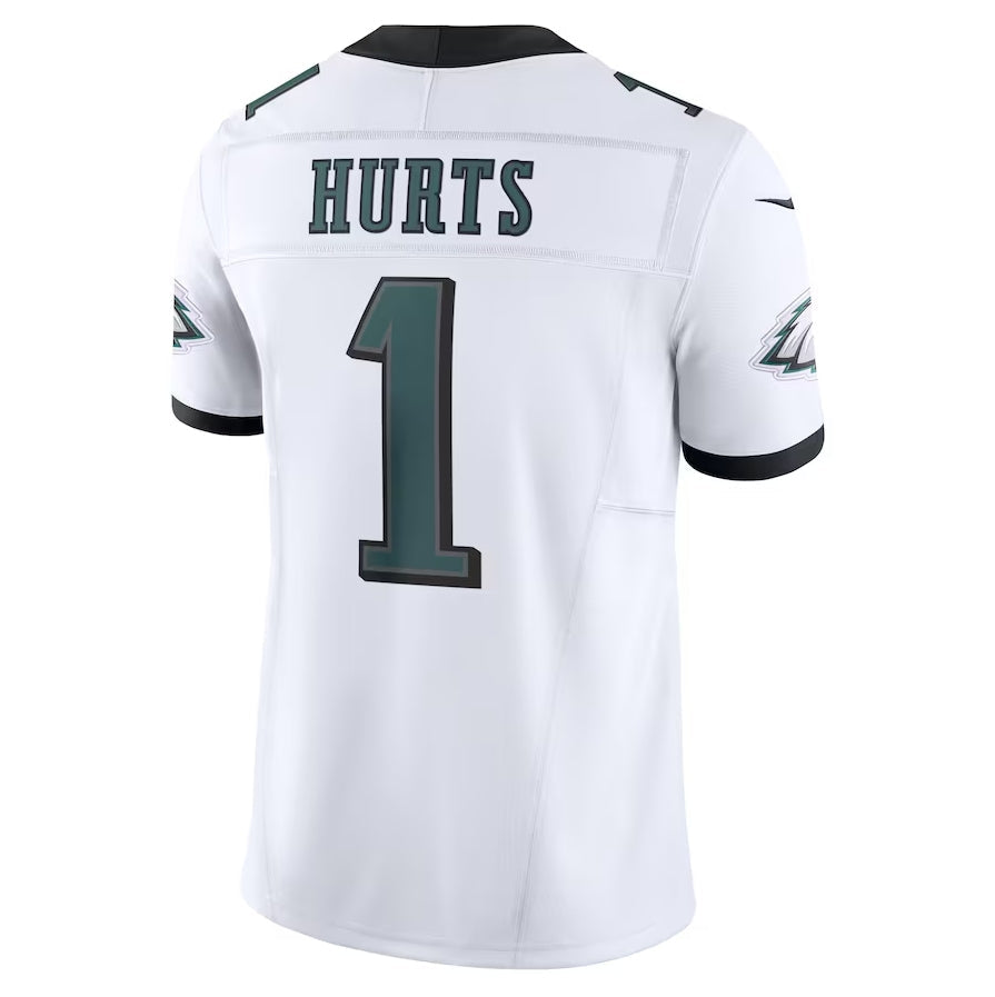 P.Eagles #1 Jalen Hurts Vapor F.U.S.E. Limited Jersey - White American Football Jersey - Main View