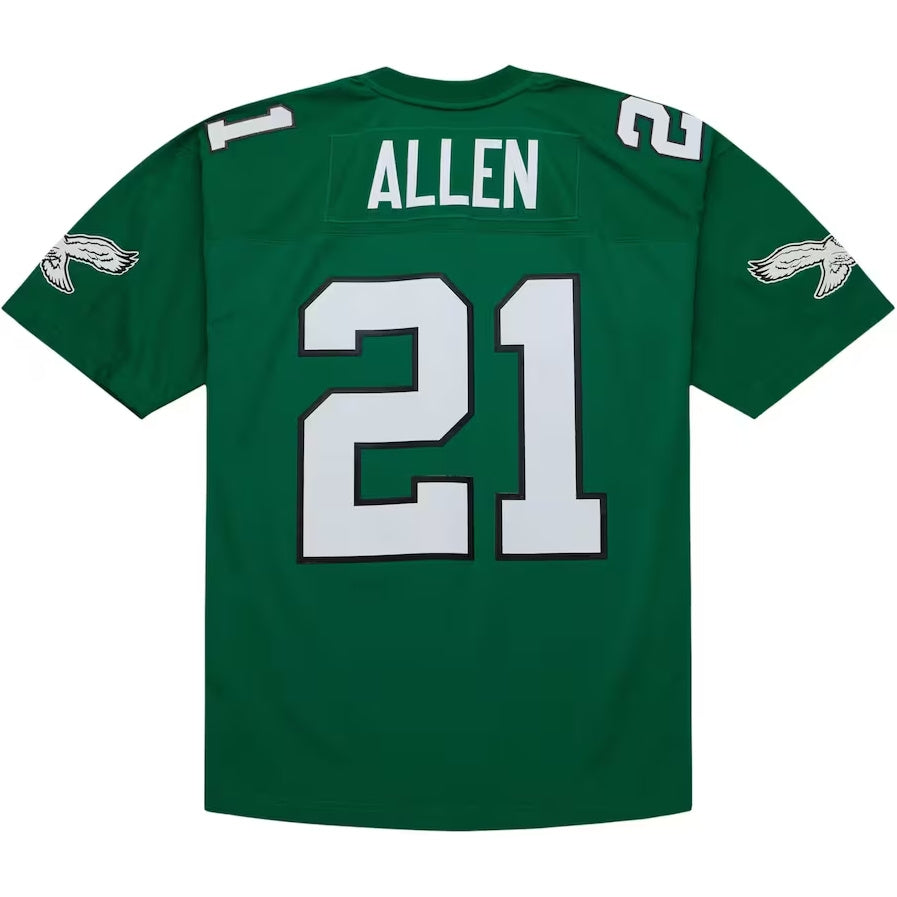 P.Eagles #21 Eric Allen Mitchell & Ness Legacy Replica Jersey - Kelly Green Stitched American Football Jerseys - Main View