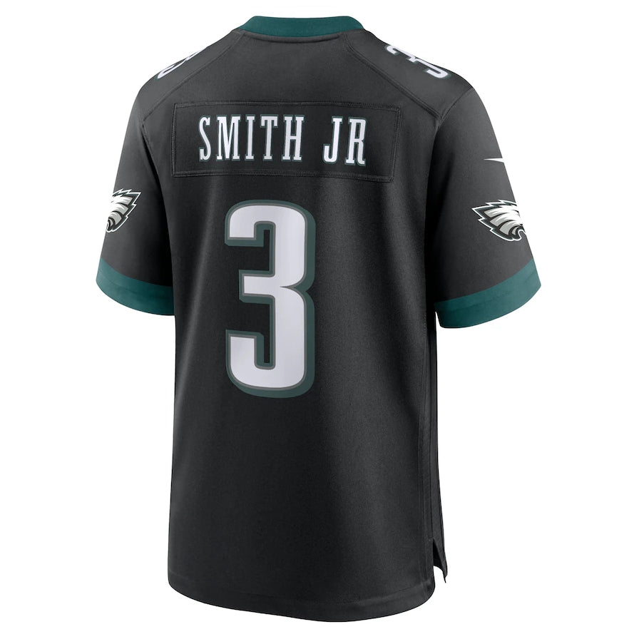 P.Eagles #3 Nolan Smith Alternate Game Jersey - Black American Football Jerseys - Main View