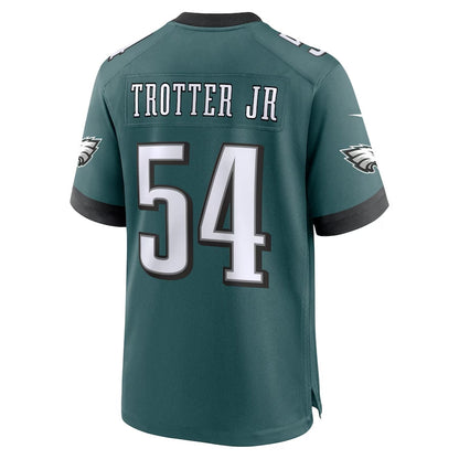 P.Eagles #54 Jeremiah Trotter Jr. Game Jersey - Green Football Jerseys - Main View