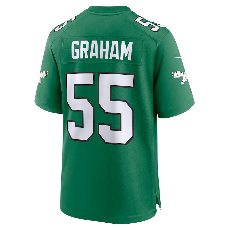 P.Eagles #55 Brandon Graham Alternate Game Jersey - Kelly Green American Football Jerseys - Main View