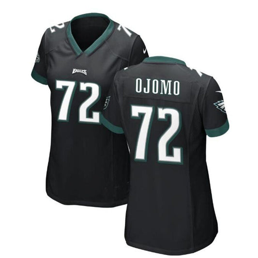 P.Eagles #72 Moro Ojomo Alternate Game Jersey - Black Stitched American Football Jerseys - Main View
