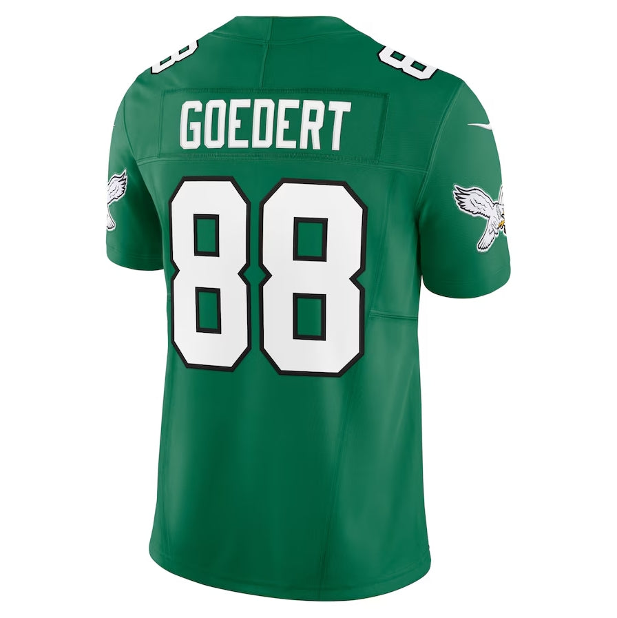 P.Eagles #88 Dallas Goedert Vapor F.U.S.E. Limited Jersey - Kelly Green American Football Jersey - Main View