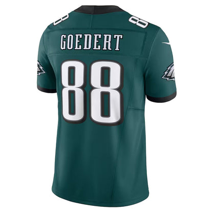 P.Eagles #88 Dallas Goedert Vapor F.U.S.E. Limited Jersey - Midnight Green American Football Jersey - Main View