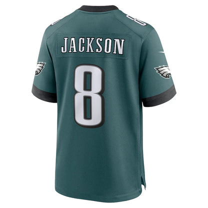P.Eagles #8 Adoree' Jackson Midnight Green Team Game American Football Jerseys - Main View